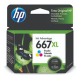 Cartucho Hp 667 Xl Color Hewlett Packard Original