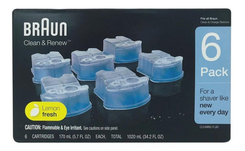 Refil De Limpeza Braun Clean & Renew Refill  6 Pack