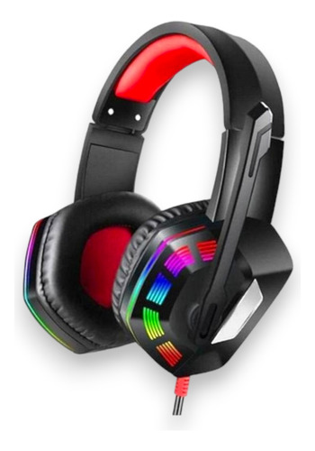 Fone De Ouvido Headset Gamer Led Cor Rgb Jogos Pc E Celular