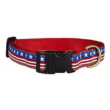 Collar De Perro Up Country Estrellas Y Rayas, Grande