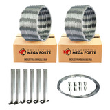 Kit Cerca Concertina Perimetral Simples 15 Metros 30cm Mf 73