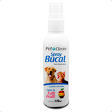 Spray Bucal Bafinho Para Vet Cachorro Gato Pet Clean 120 Ml