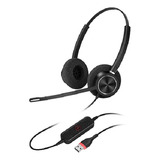 Headset Usb Fusion Biauricular Noise Cancelling Voip