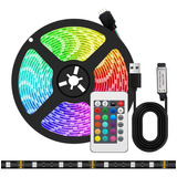Tiras Led Luces 5m Rgb 5050 Multicolor Decoración Sala Tv