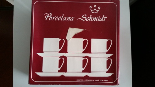 Jogo De Café Porcelana Schmidt/real Motivo Floral - Antigo