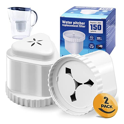 Paquete De 2 Filtros De Repuesto Para Epic Water Filter Jarr