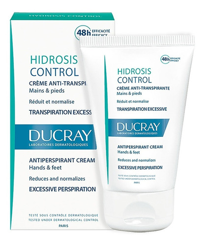 Ducray Hidrosis Anti- Transpirante Control Crema 50ml Fragancia Sin Aroma