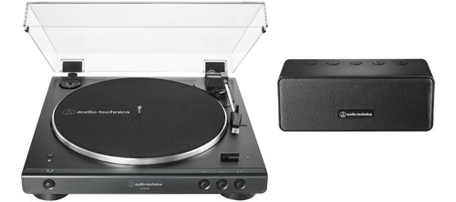 Toca Discos Audio Technica At-lp60xspbt-bk Bt E Caixa De Som