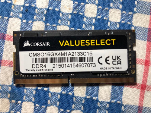 Memoria Ram Value Select 16gb Corsair Cmso16gx4m1a2133c15