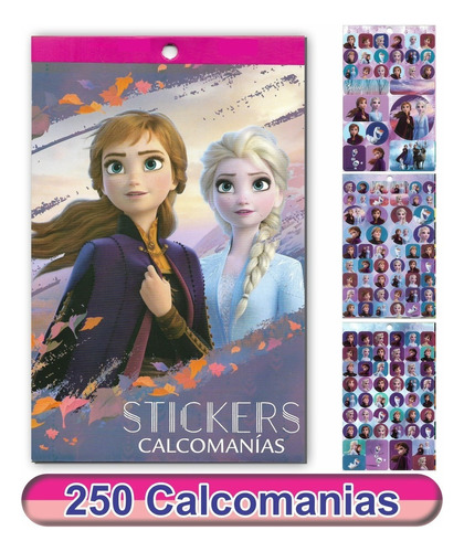 Block De Stickers Calcomanías Frozen Mod. 2 - Leoblock