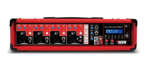 Consola Potenciada Novik Nvk 4300bt Bluetooth Usb 600w Dj