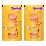 Shampoo Crema Balance Repuesto Sedal 300ml Pack X2u