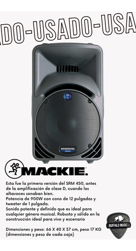 Mackie Srm450 V1 Parlante Bafle Potenciado Activo Usado