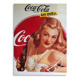 Cuadro Decorativo En Mdf De 50 * 35 Cm Cartel Coca Cola 1