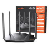 Router Tenda Rx12 Pro Ax3000 De Doble Banda Wifi 6 Color Negro