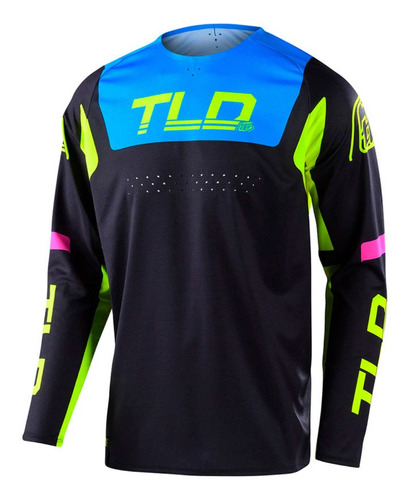 Jersey Troy Lee Designs Se Pro Fractura Black/flo Yellow