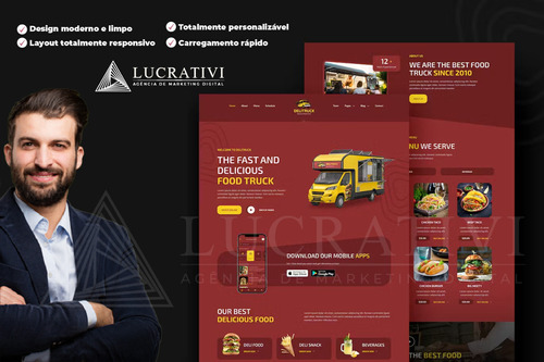 Site Delivery, Restaurante, Haburgueria, Pizzaria, Food Truc