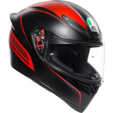 Casco Agv K1s Warmup Rojo Negro