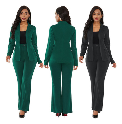 Traje De Negócios De Color Liso Traje De Dos Piezas Para Hom