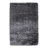 Tapete Decorativo Moderno Shaggy Tasos 060x110 Cm Col Varios Diseño De La Tela Gris