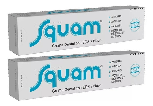 Squam Promo 2 Cremas Dentales Por 120 Gramos