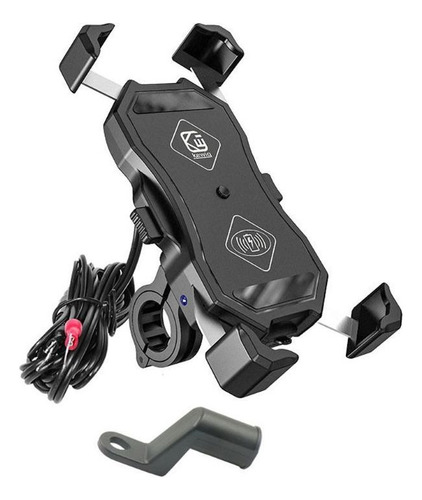 Fw 12v Motocicleta Qc3.0 Usb Qi Inalámbrico Cargador