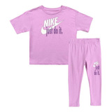 Conjunto Deportivo Nike Boxy Infantes-morado