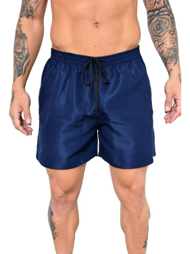 Short Praia Elastano Verão Mauricinho Tactel  Liso Estampado