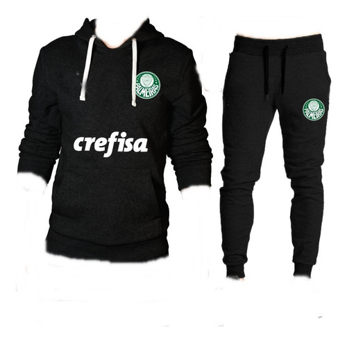 Conjunto Palmeiras 6 Ao Gg Moletom Blusa E Calça Agasalho   