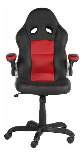 Silla Pc Escritorio Gerente Negra Con Rojo Silla Ejecut