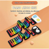 Piano Flexible Enrrollable Roll Up De Silicona De Colores