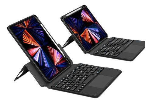 Funda Con Teclado Táctil Ñ Para iPad 10.2 9/8/7 Generación