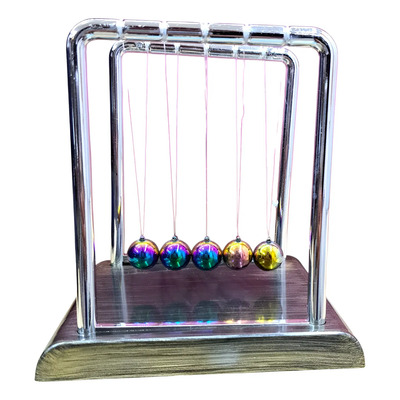 Pendulo De Newton Decorativo. Kinetico. Mediano | Meses sin interés