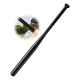 Bate Beisbol Negro Metálico Acero Pesado 70 Cm Inoxidable