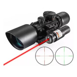 Luneta Com Mira Laser M9 3-10x42 Com Retículo Luminoso