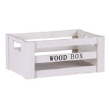 Caja Decorativa 12,3x29,5 Cm Madera Blanco Afj