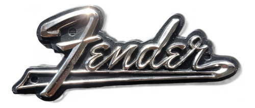 Logo Fender Vintage/ Metal Para Cabezal Amplificador Reverb 