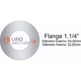 4 Flanges  1. 1/4'' Aço Inox  Redondo Para Tubos E Corrimão 