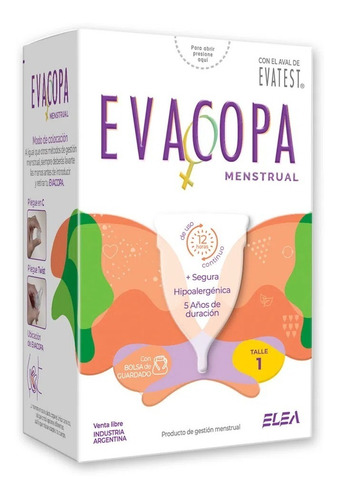 Eva Copa Menstrual Silicona Reutilizable Ecológica Evatest