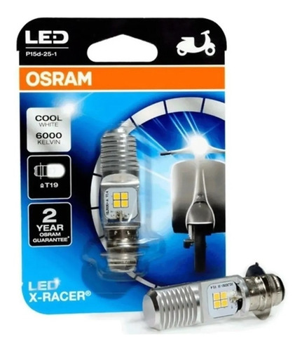 Lampara Moto Led Osram Delantera M5 T19 5/6w 6000k 7835cw