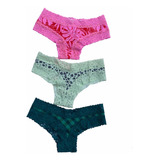 Xs5 Victorias Secret Pink Lote 3 Calzones Panties Xs