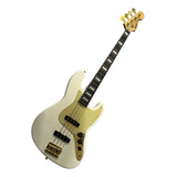 Bajo Electrico Squier By Fender Jazz Bass Gold Edition