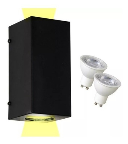 Pack 5 Aplique Bidireccional Intemperie Con Dicroica Led 7w