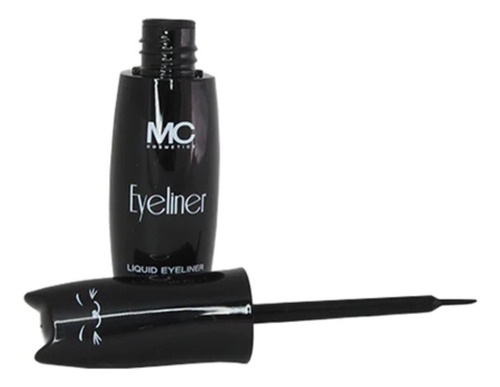 Delineador Líquido De Brocha Waterproof Cat Eye Negro