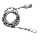 Cable Usb Para iPhone 1.2 Metros 2.4a Mallado Metal Premium