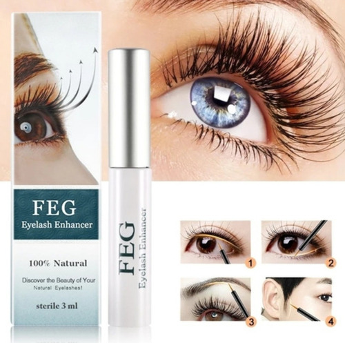 Feg, Serum Crecimiento De Pestañas Y Cejas 