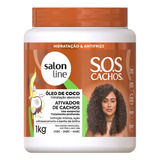 Ativador Cachos Óleo Coco Sos Cachos Hidrata Salon Line 1kg