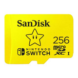 Memoria Micro Sdxc Sandisk De 256gb Para Nintendo Switch