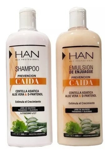 Shampoo Y Acondicionador Han Prevencion Caida  