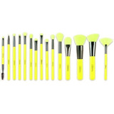 Set De 15 Brochas Amarillo Neón Beauty Creations